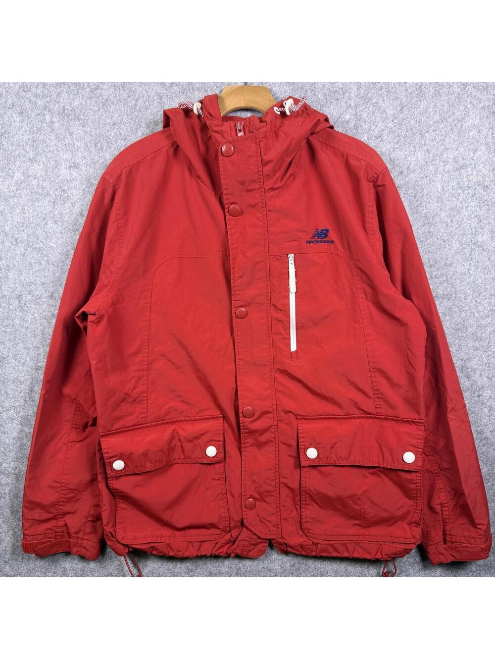 Vintage 90s New Balance Red Mountain Parka Mens L